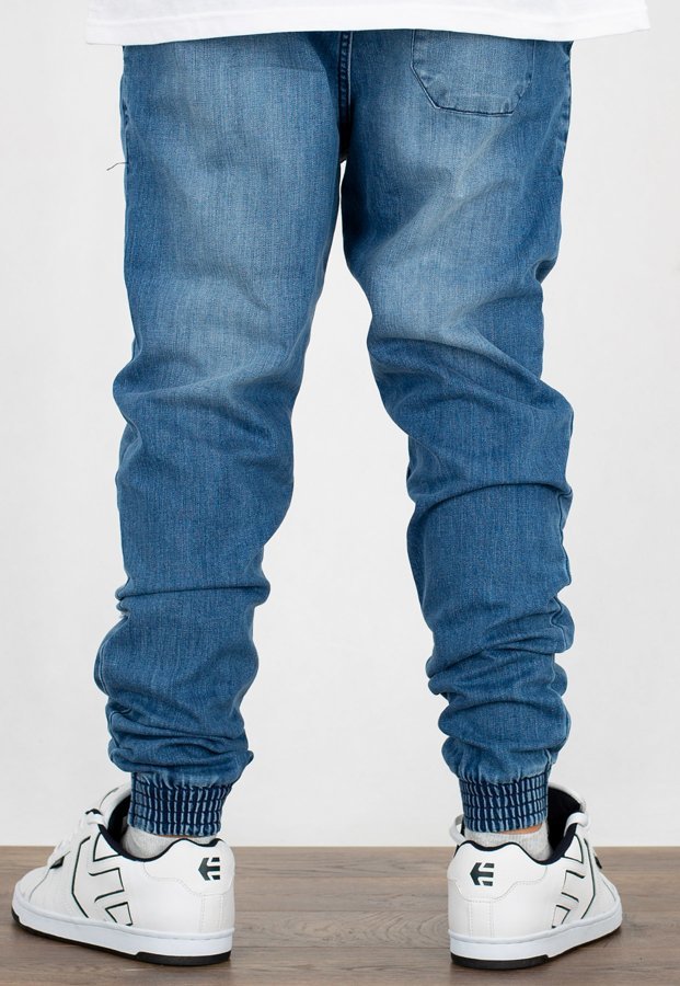 Spodnie SSG Joggery Slim Jeans Premium Z Gumą Z Dziurami