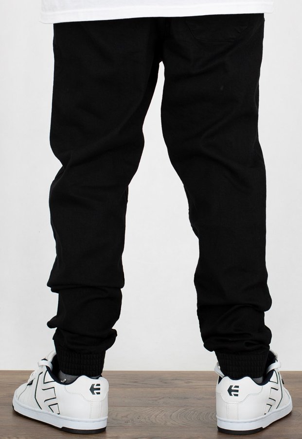 Spodnie SSG Joggery Slim z gumą czarne