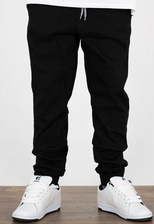 Spodnie SSG Joggery Slim z gumą czarne