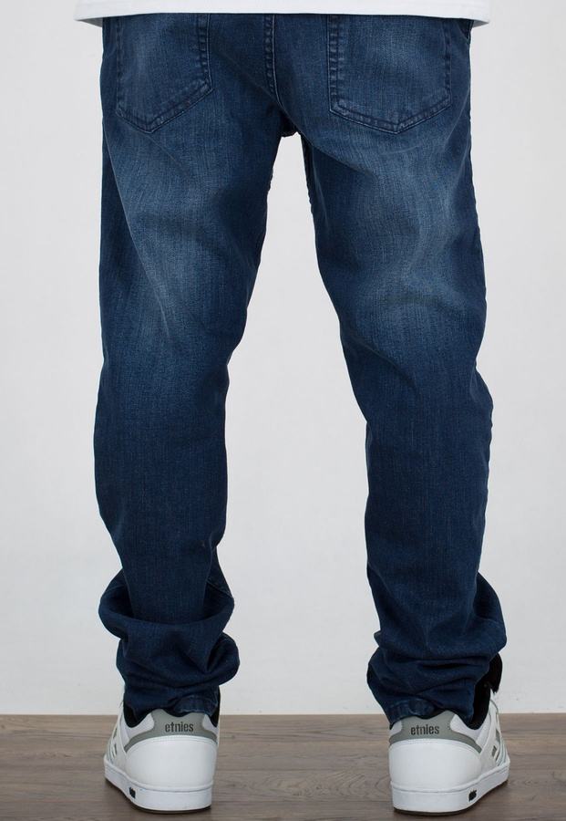 Spodnie SSG Premium Stretch Skinny Z Gumą medium przecierane