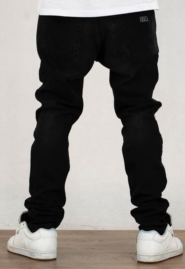 Spodnie SSG Skinny Jeans Heavy Washed czarny jeans