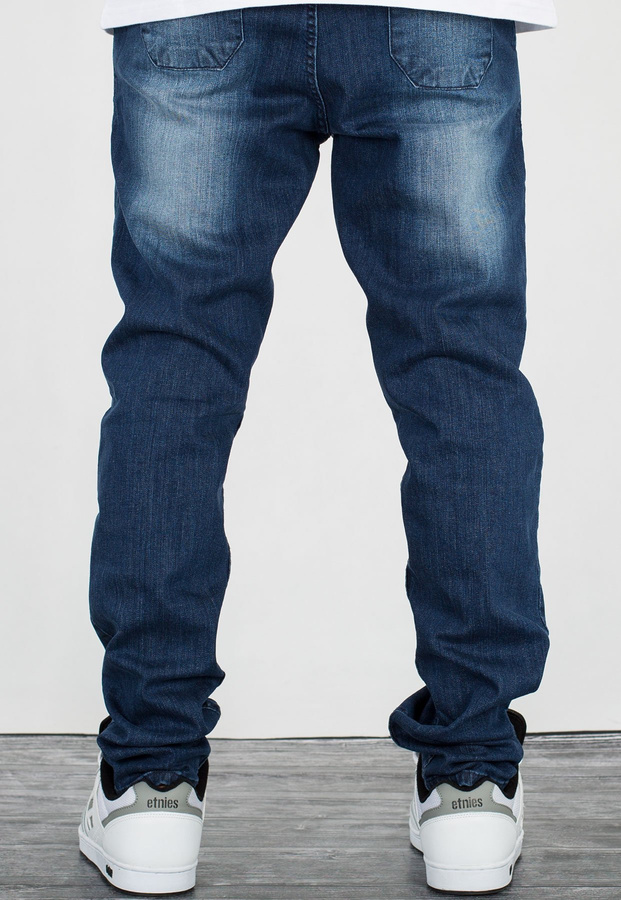 Spodnie SSG Straight Fit Stretch Guma dark przecierane