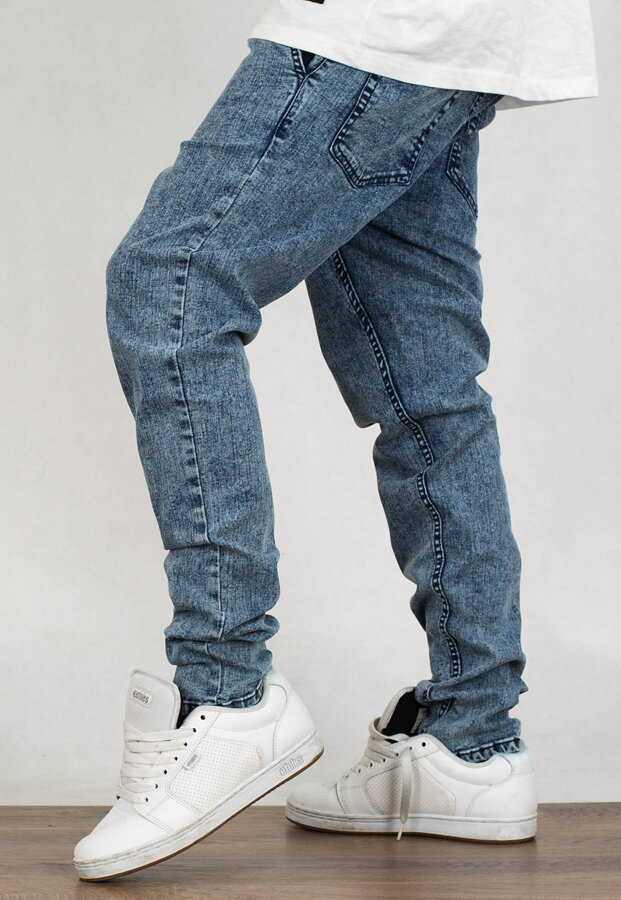 Spodnie SSG Stretch Skinny Jeans Guma marmurek light