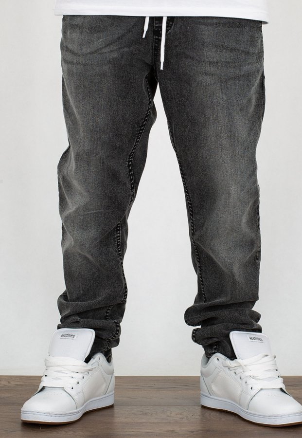 Spodnie SSG Stretch Straight Fit jeans Guma szare