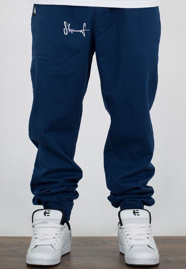 Spodnie Stoprocent Joggery Classic 18 niebieskie
