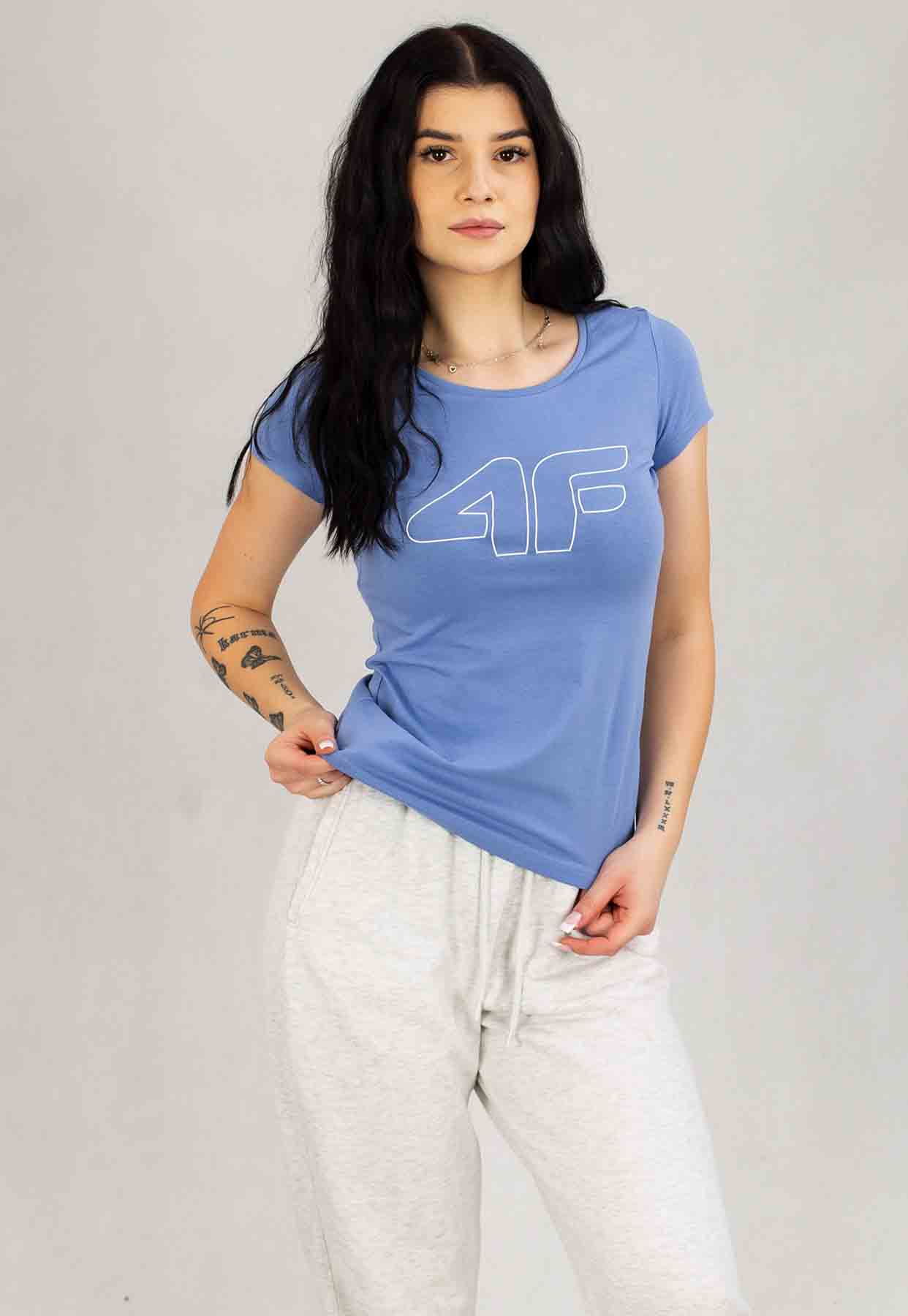 T-Shirt 4F Regular F0907 denim 