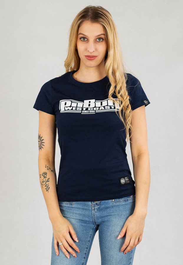 T-Shirt Pit Bull Classic Boxing granatowy