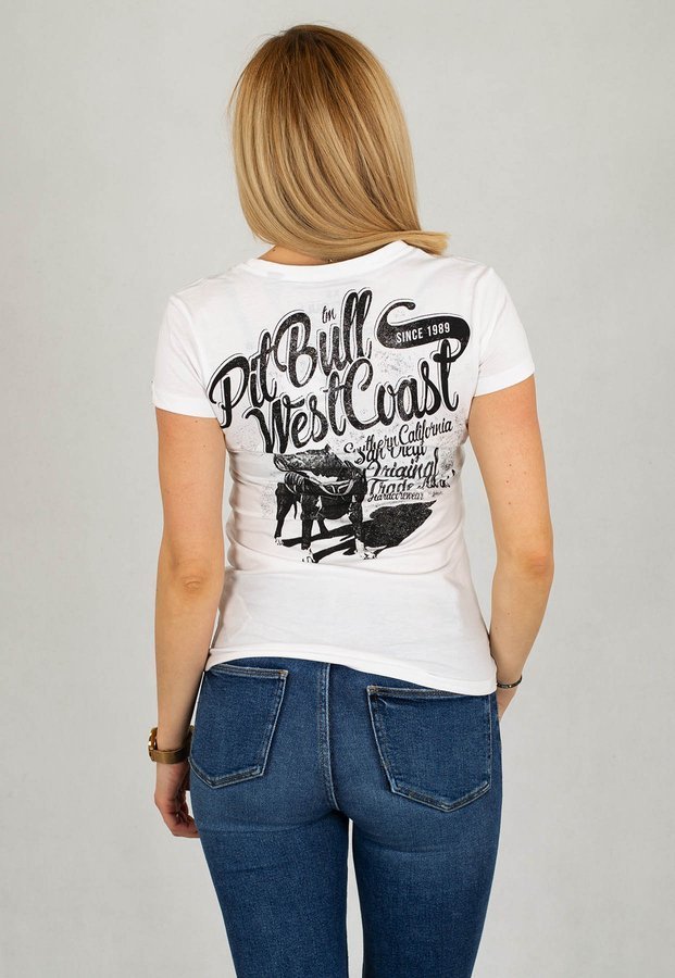 T-Shirt Pit Bull Doggy biały
