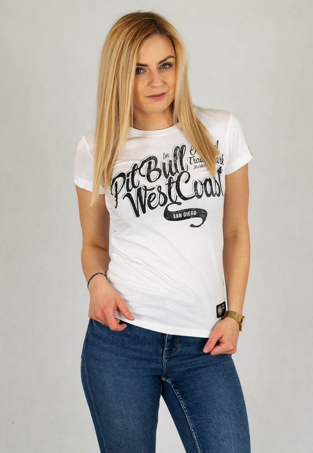 T-Shirt Pit Bull Doggy biały