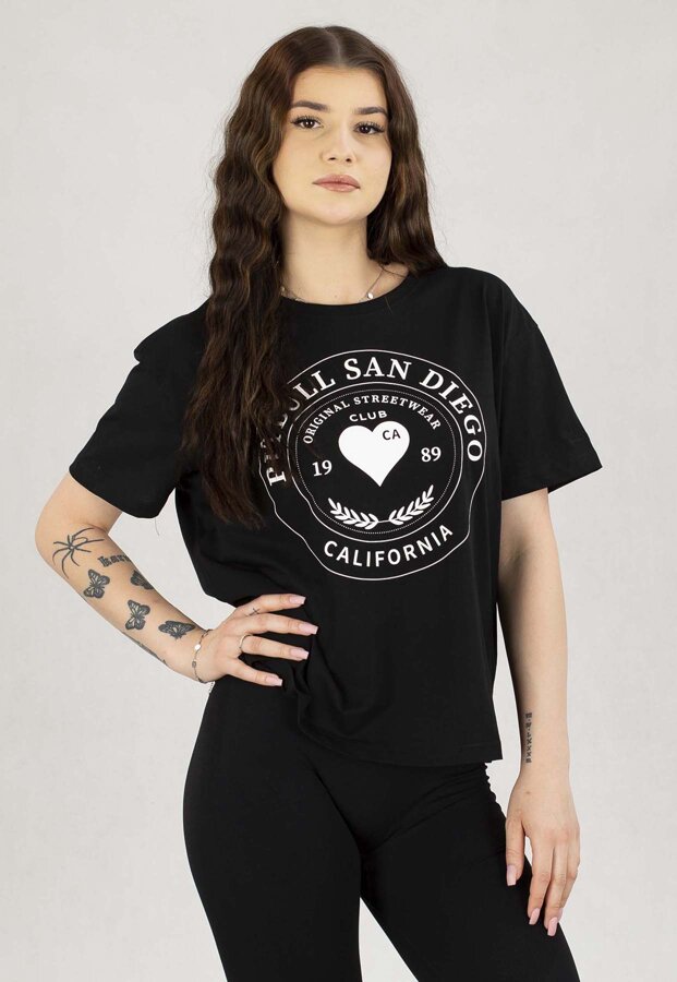 T-Shirt Pit Bull Oversize Heartie czarny