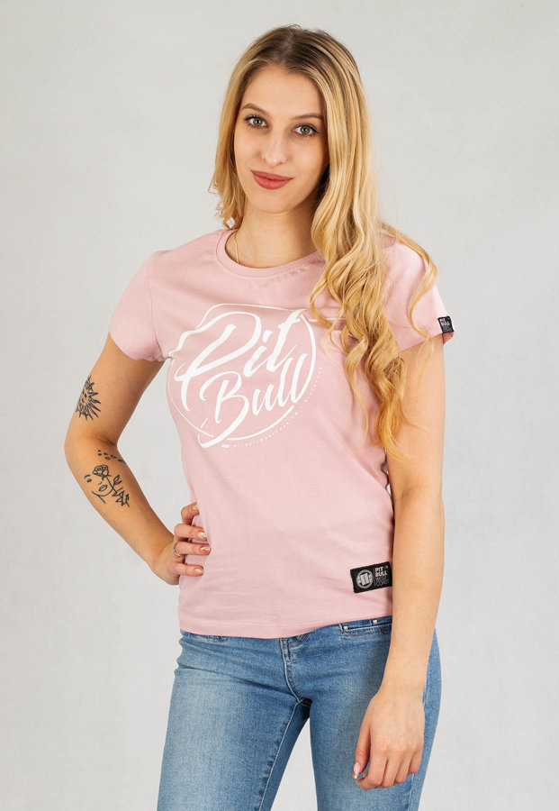 T-Shirt Pit Bull PB Inside pudrowy róż