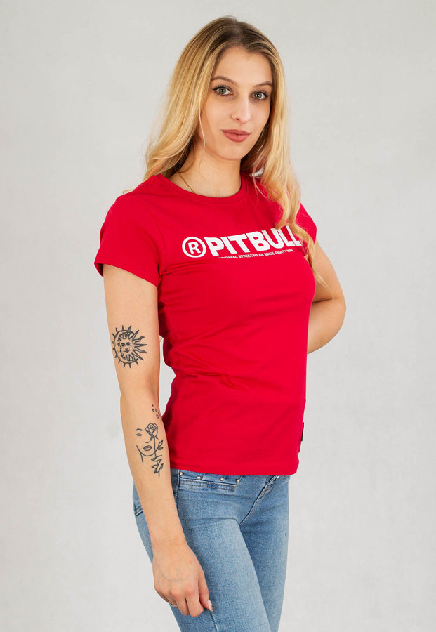T-Shirt Pit Bull R malinowy