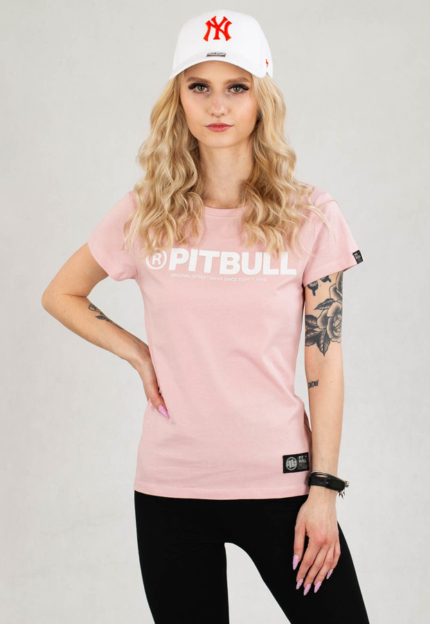 T-Shirt Pit Bull R pudrowy róż