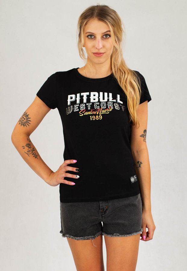 T-Shirt Pit Bull Santa Muerte czarny