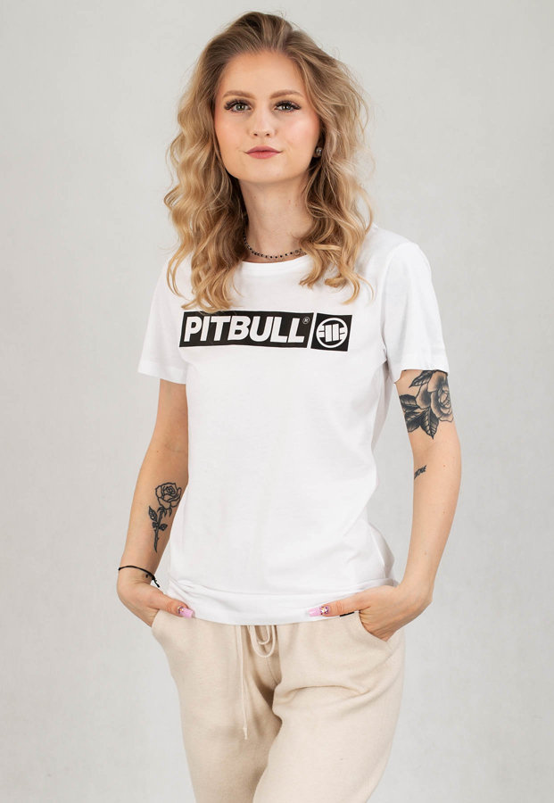 T-Shirt Pit Bull Slim Fit Hilltop biały