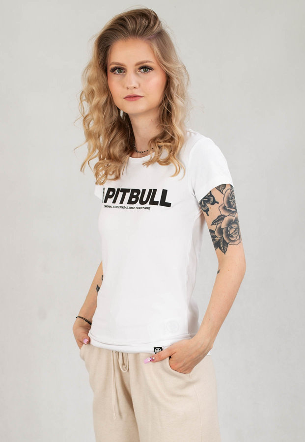 T-Shirt Pit Bull Slim Fit Pitbull R biały