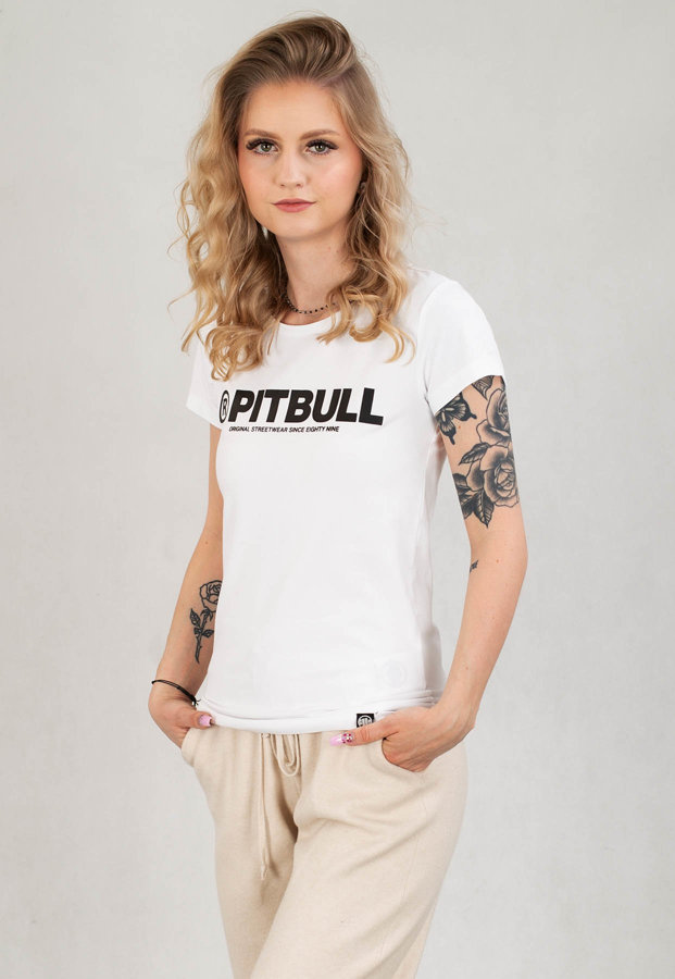 T-Shirt Pit Bull Slim Fit Pitbull R biały