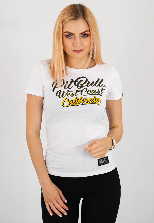 T-Shirt Pit Bull Surf Dog biały