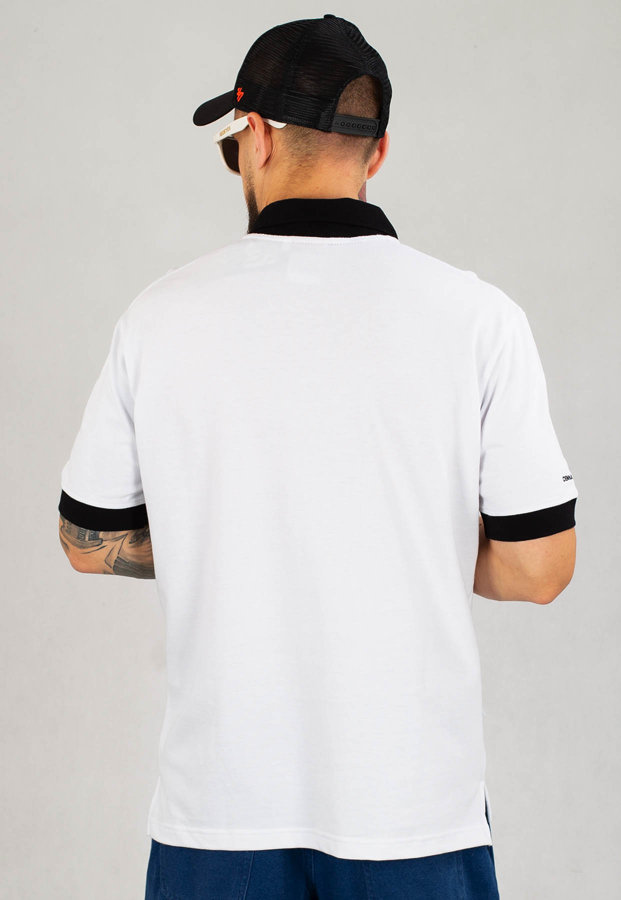 T-Shirt Polo Ciemna Strefa CS Gotyk biały