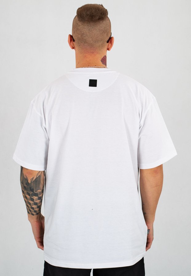 T-Shirt SSG 08 Line biało szary 