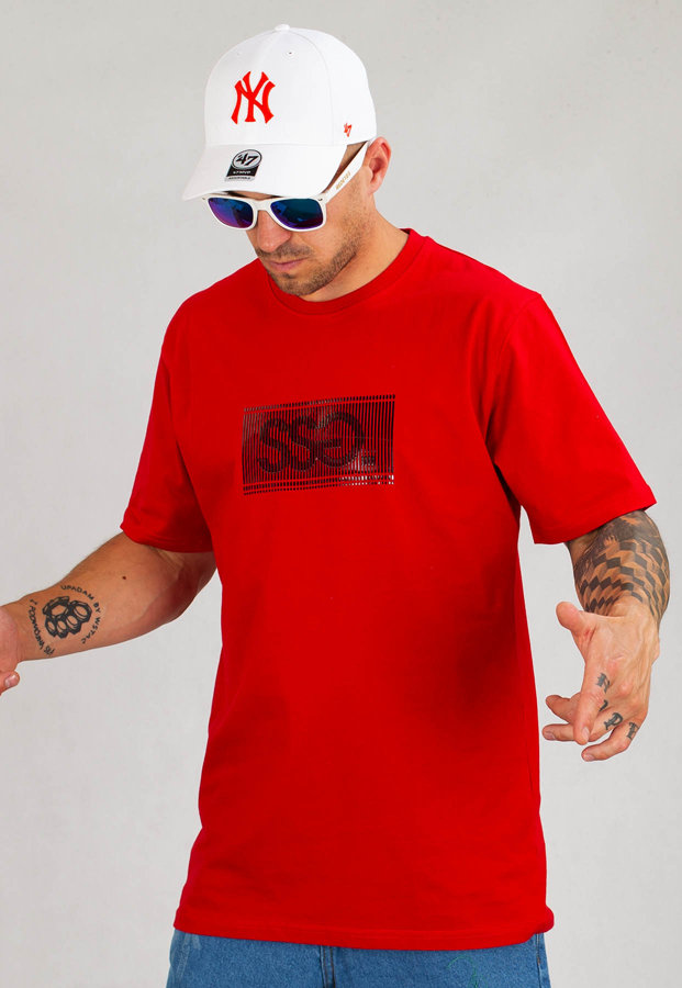 T-Shirt SSG 3D Gel Logo czerwony