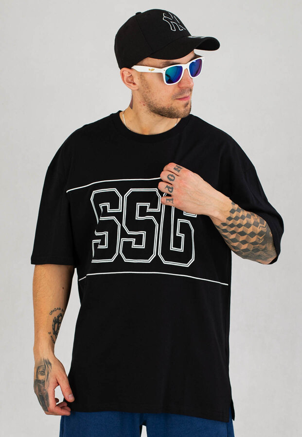 T-Shirt SSG Baggy 99 Piping Outline czarny