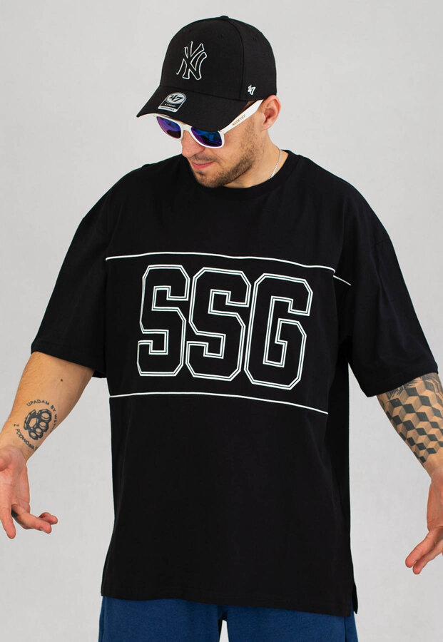 T-Shirt SSG Baggy 99 Piping Outline czarny