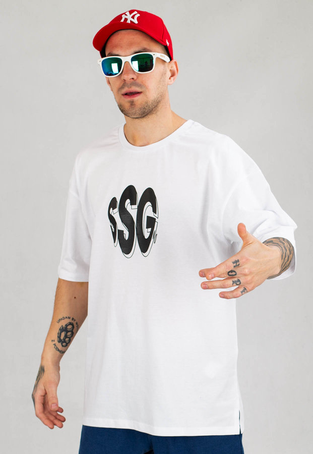 T-Shirt SSG Baggy Ball biały