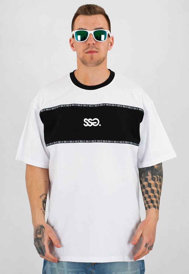 T-Shirt SSG Belt Classic biały