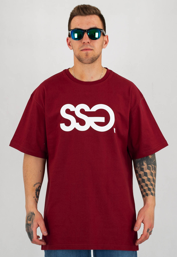 T-Shirt SSG Classic bordowy
