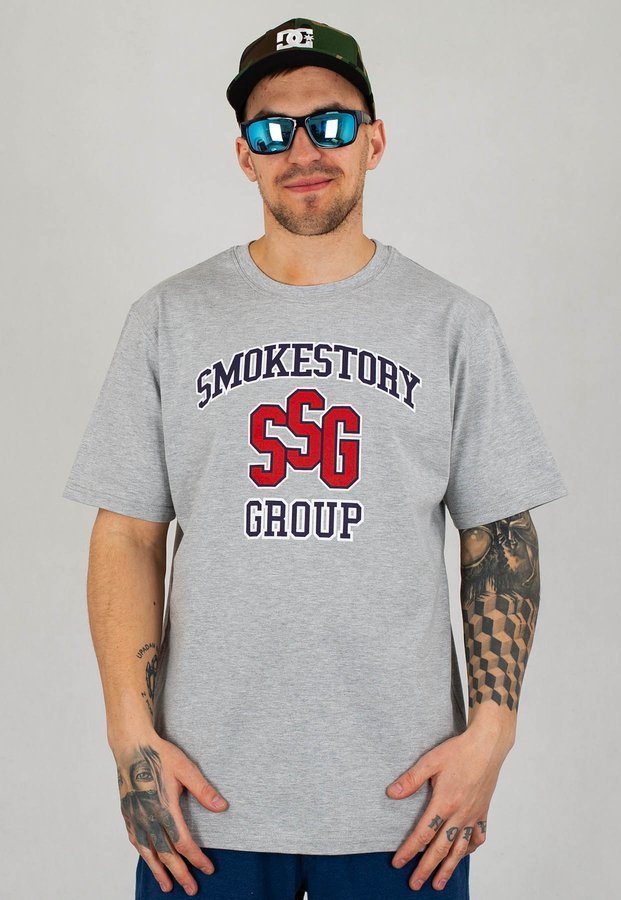 T-Shirt SSG College szary