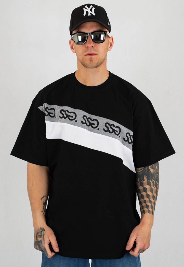 T-Shirt SSG Cross Line czarny