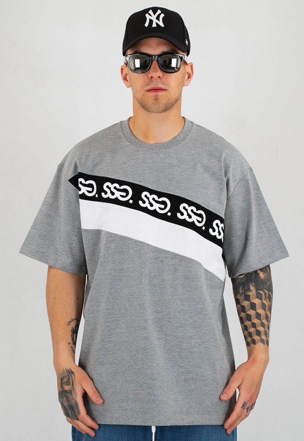 T-Shirt SSG Cross Line szary