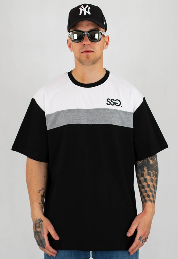 T-Shirt SSG Double Half czarny