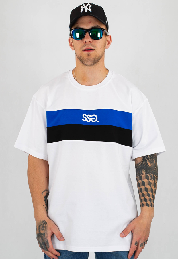 T-Shirt SSG Double Lines biały