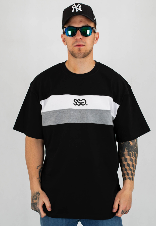 T-Shirt SSG Double Lines czarny