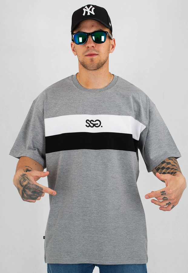T-Shirt SSG Double Lines szary