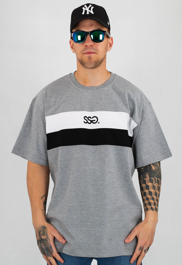 T-Shirt SSG Double Lines szary