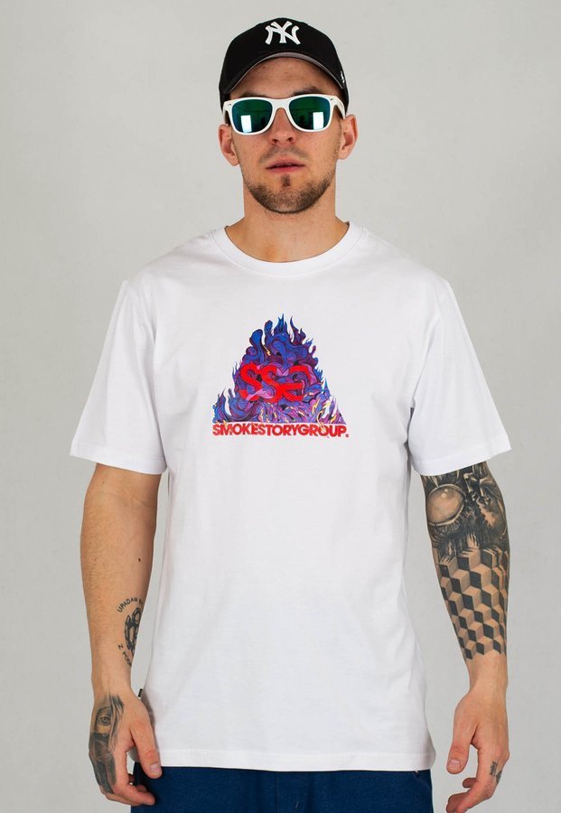 T-Shirt SSG Fire biały