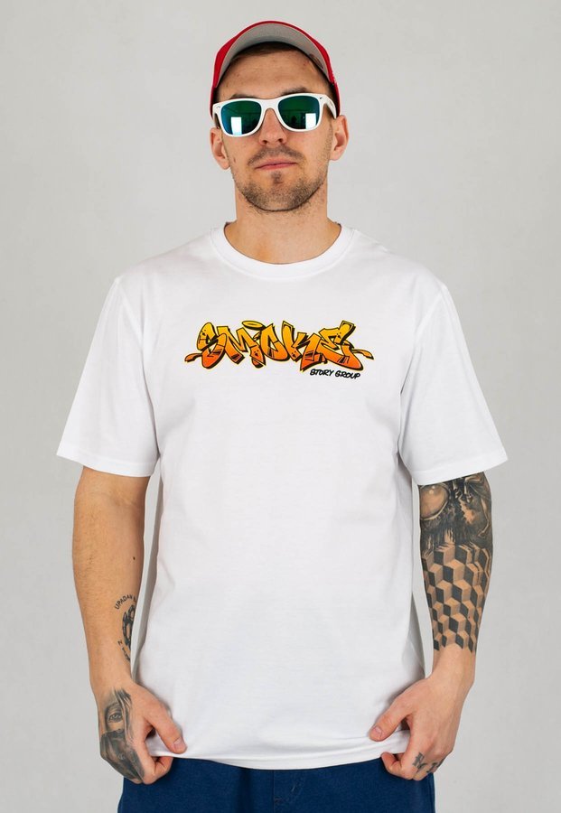 T-Shirt SSG Graffiti biały
