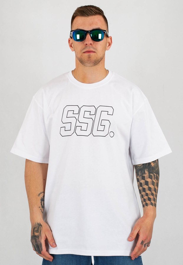 T-Shirt SSG New Outline biały