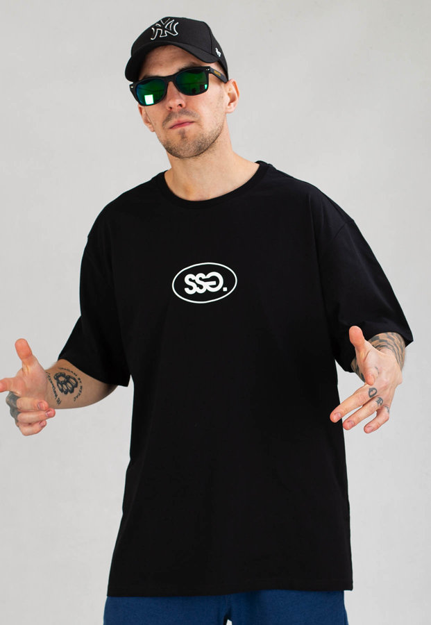 T-Shirt SSG Oval Frame Basic Logo czarny