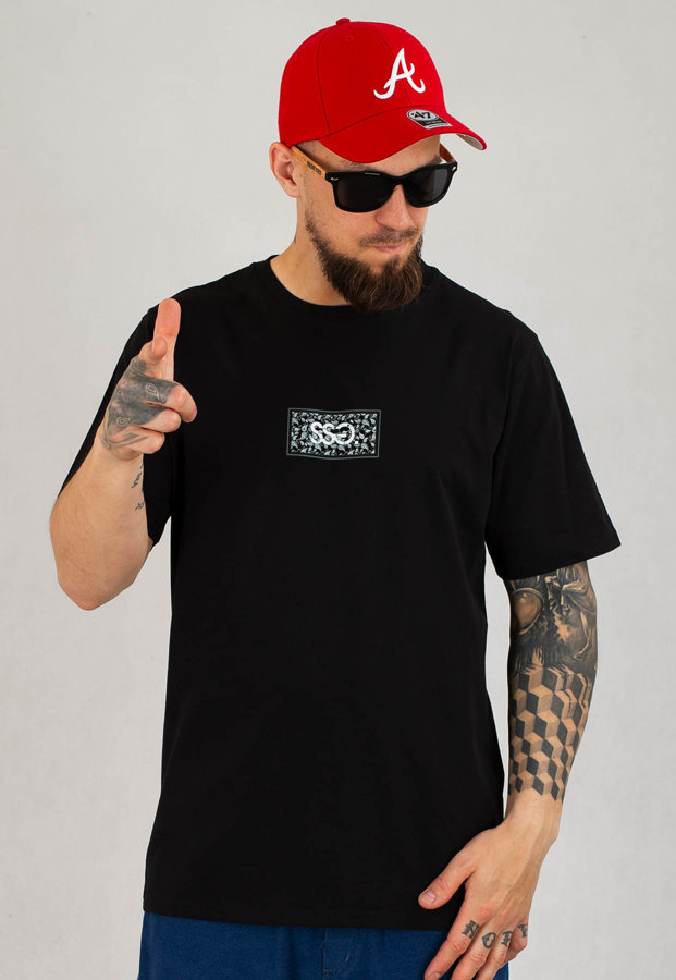 T-Shirt SSG Paisley czarny