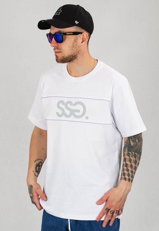 T-Shirt SSG Piping biały