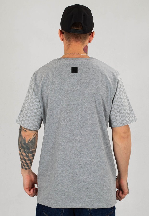 T-Shirt SSG Print Sleeve szary