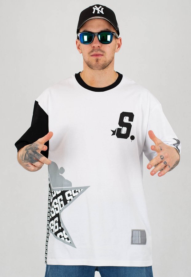 T-Shirt SSG S Small biało czarny