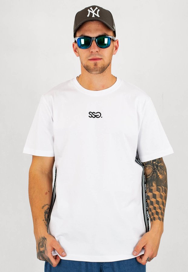 T-Shirt SSG Side Tape biała