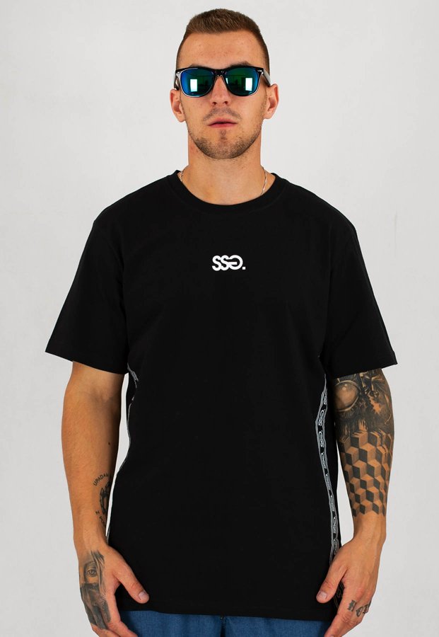 T-Shirt SSG Side Tape czarny