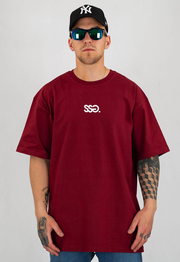 T-Shirt SSG Small Classic bordowy