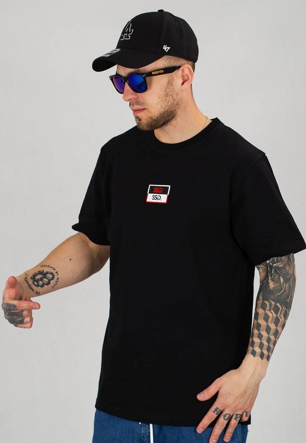 T-Shirt SSG Small Stripe czarny